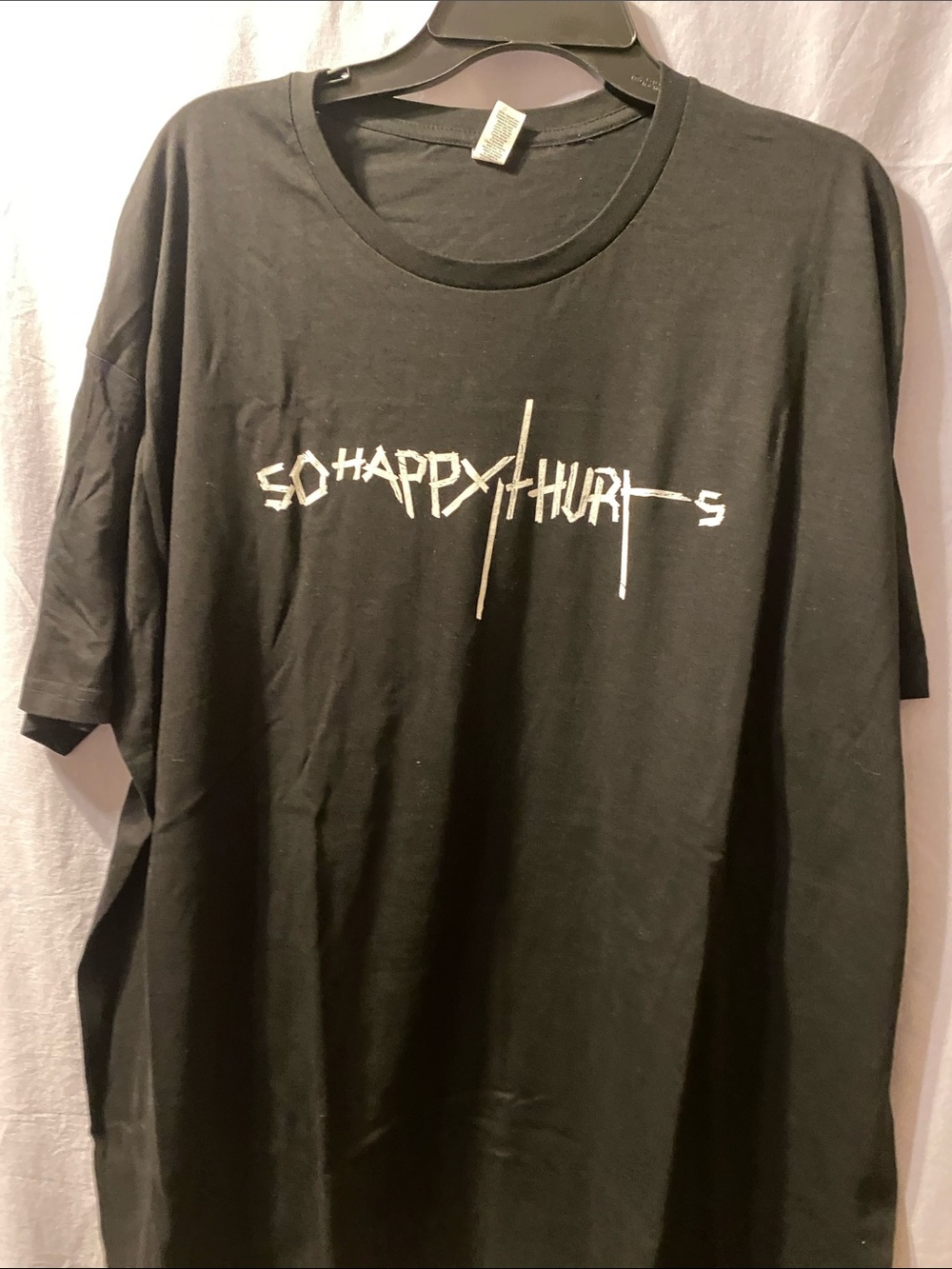Bryan Adams Black Graphic Tee - So Happy/So Hurt Print